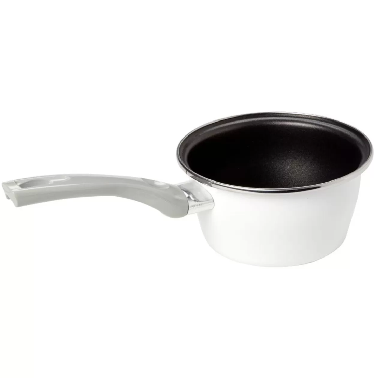Gifi Casserole acier émaillé noir et blanc Ø 16 cm< Cuisson