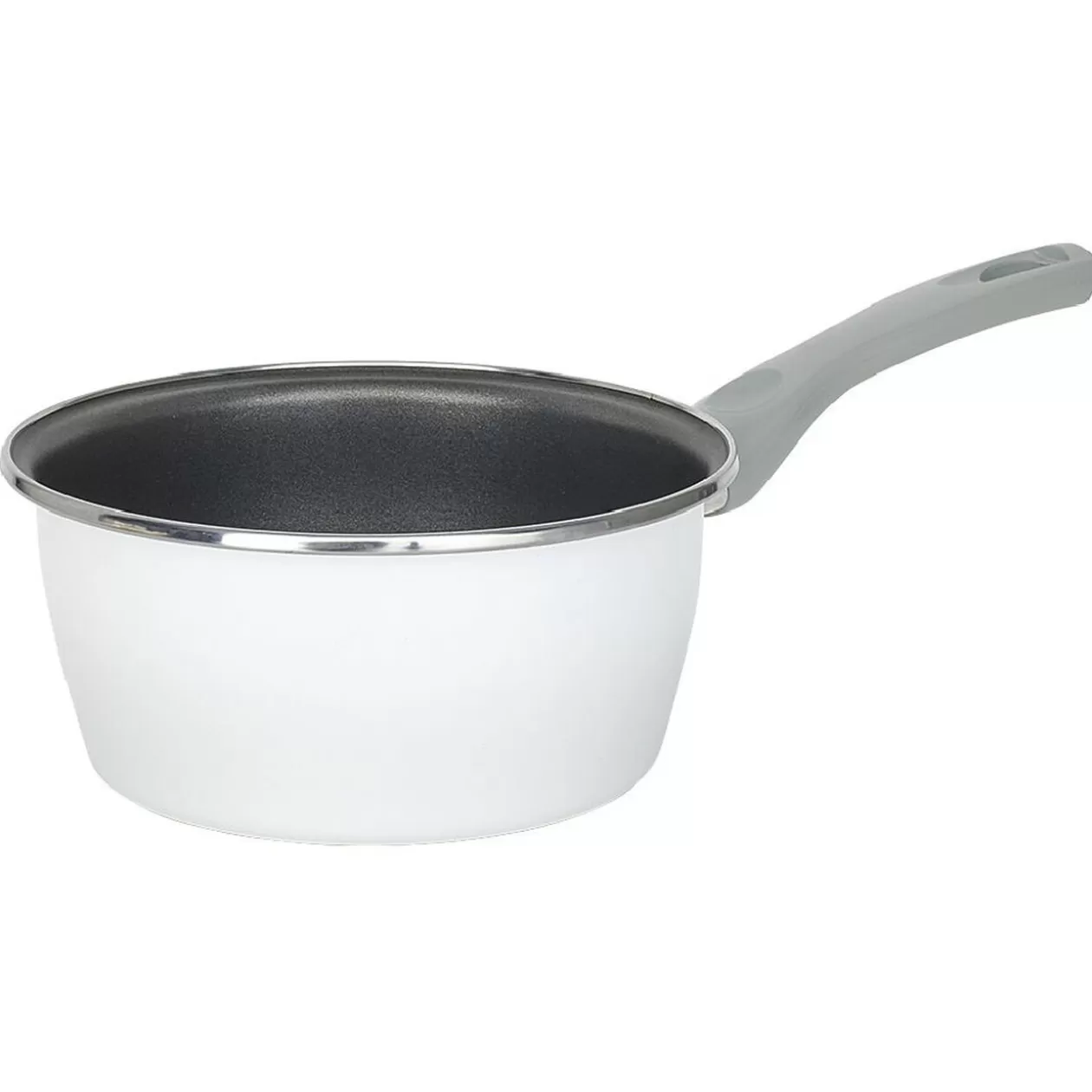 Gifi Casserole acier émaillé noir et blanc Ø 20 cm< Cuisson