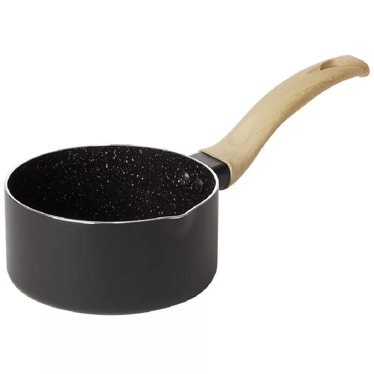 Gifi Casserole antiadhérente poignée soft touch beige et noir Ø14cm< Cuisson