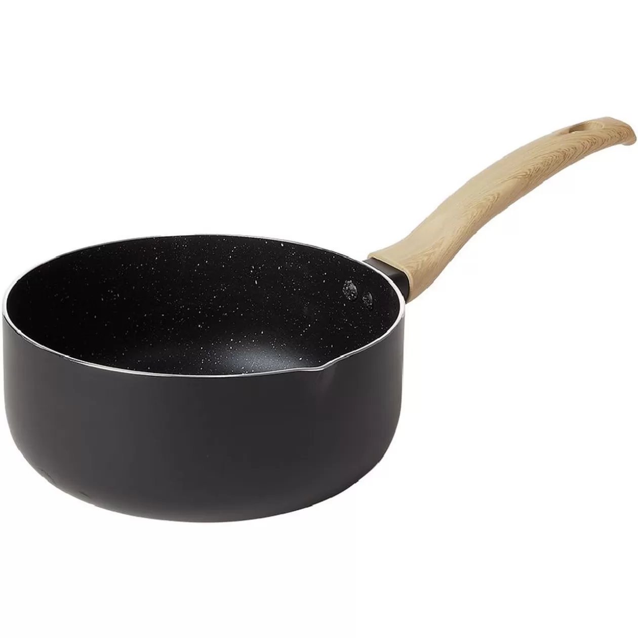 Gifi Casserole antiadhérente poignée soft touch beige et noir Ø20cm< Cuisson