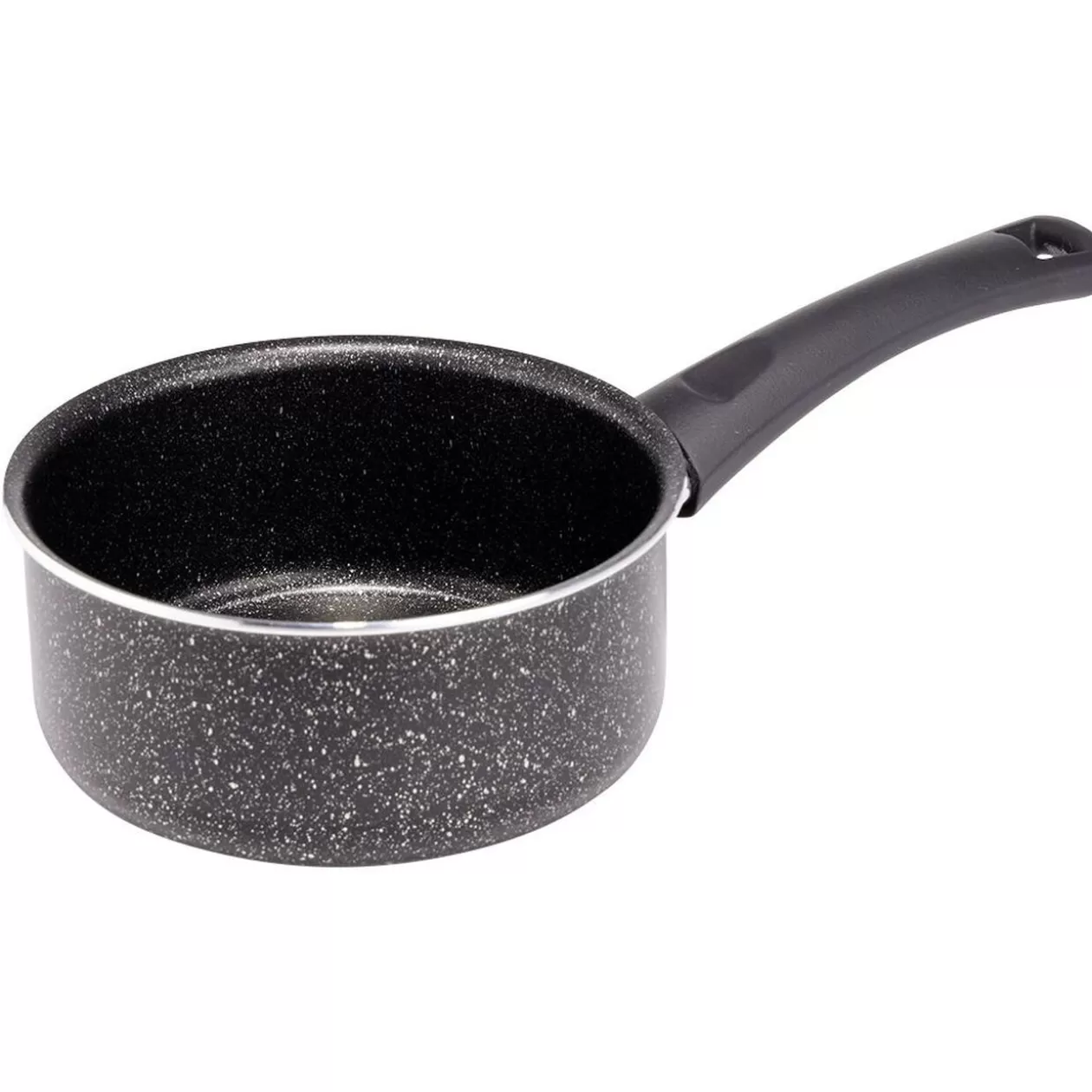 Gifi Casserole effet pierre antiadhérente noir Ø16xH7,5cm< Cuisson