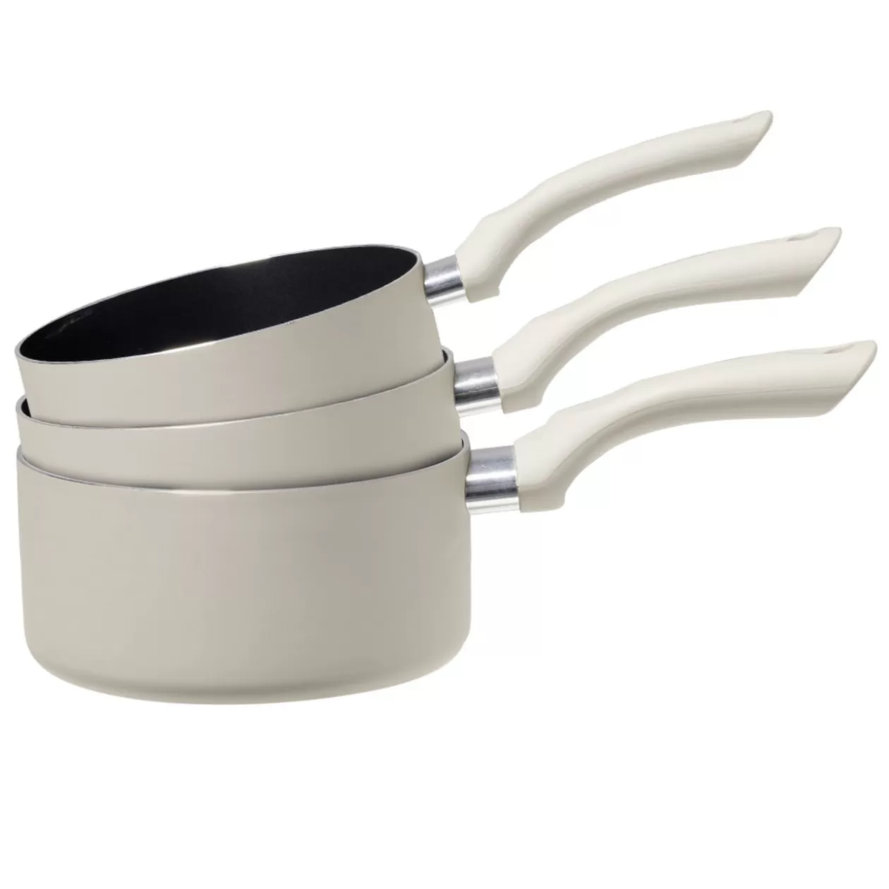 Gifi Casserole en aluminium taupe x3< Cuisson