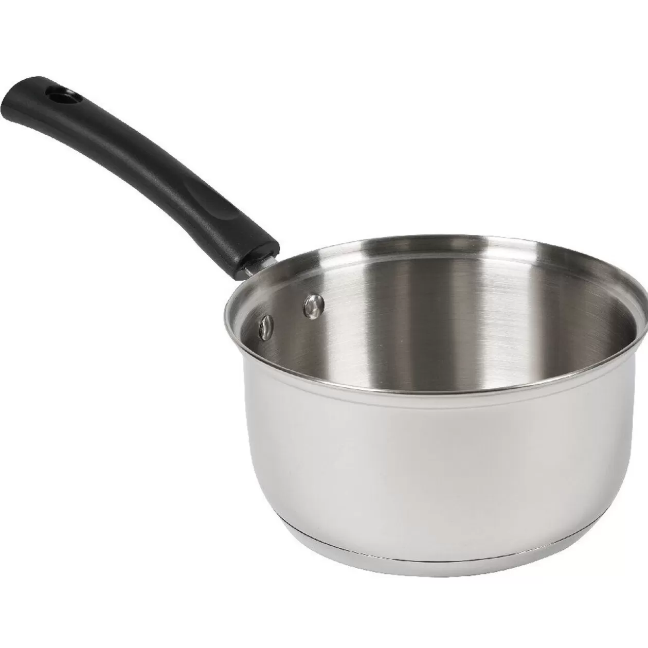 Gifi Casserole inox avec poignée bakélite noir ø 14 cm< Cuisson