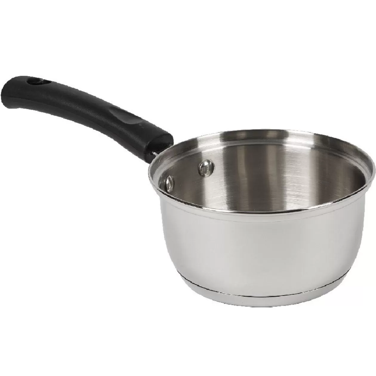 Gifi Casserole inox avec poignée bakélite noir ø 18 cm< Cuisson