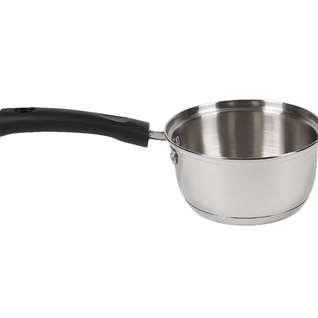 Gifi Casserole inox avec poignée bakélite noir ø 18 cm< Cuisson