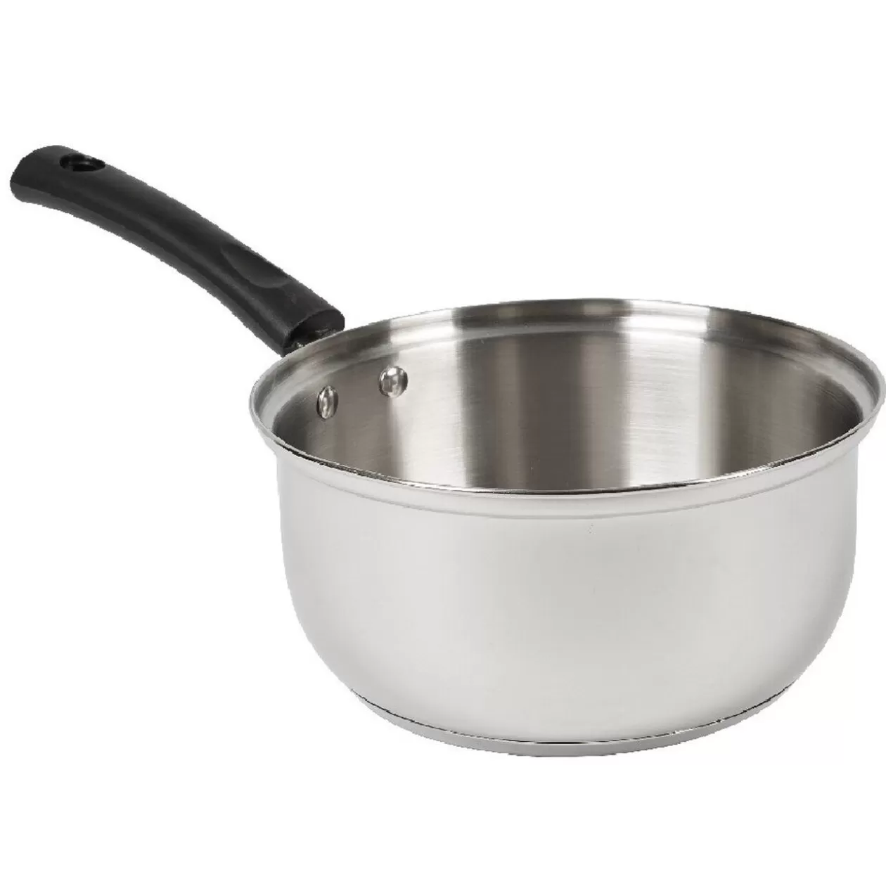 Gifi Casserole inox avec poignée bakélite noir ø 20 cm< Cuisson