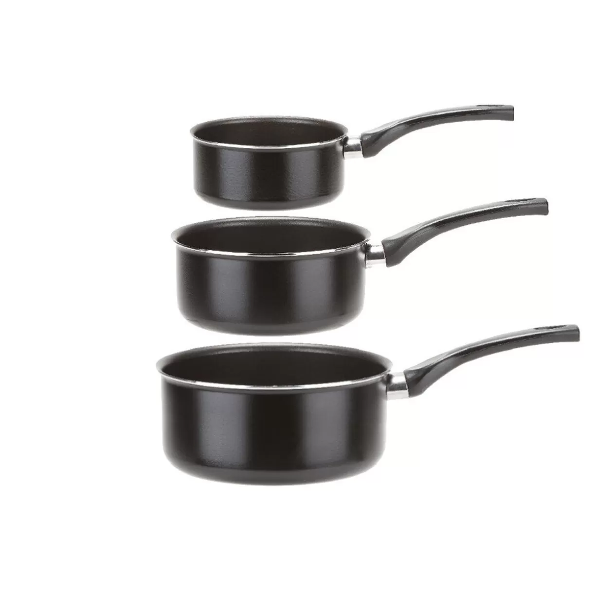 Gifi Casserole noire en aluminium x3< Cuisson