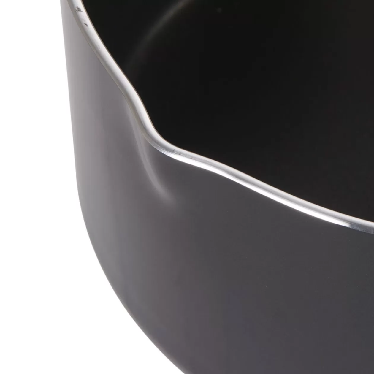 Gifi Casserole noire manche effet bois Ø 18< Cuisson