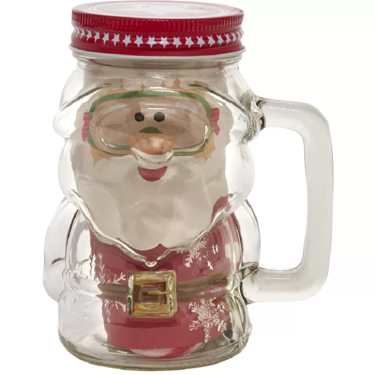 Gifi Chope en verre père Noël avec cookies et sucre d'orge< Préparation Culinaire