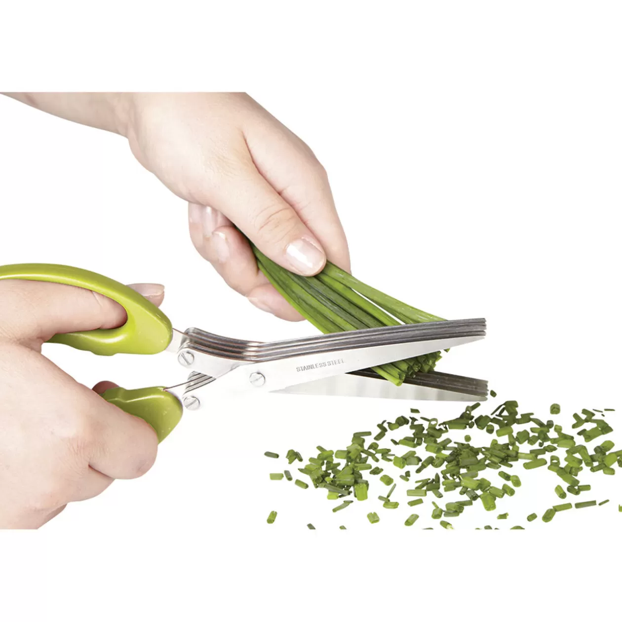 Gifi Ciseaux à herbes fraîches 5 lames tranchantes et peigne de nettoyage< Préparation Culinaire