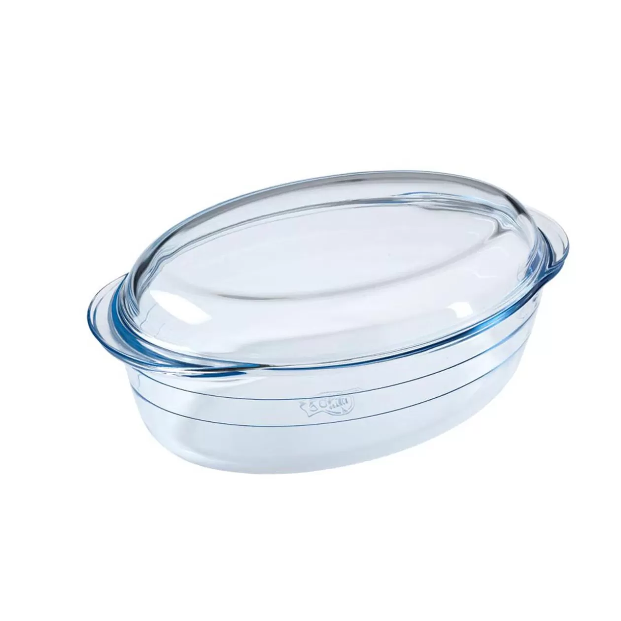 Gifi Cocotte ovale en verre transparent 4 L< Cuisson