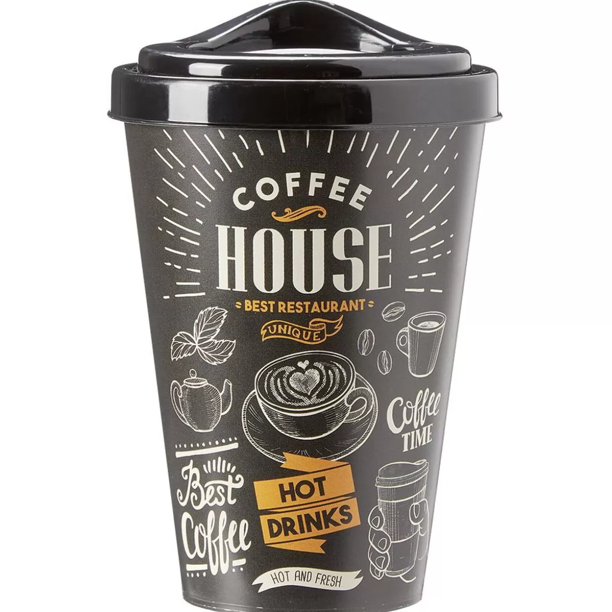 Coffee cup mug avec couvercle 400 ml>Gifi Fashion