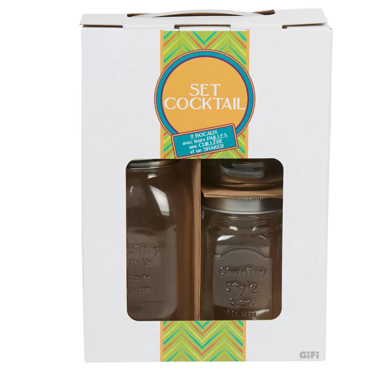 Coffret à cocktail avec shaker inox>Gifi Best Sale