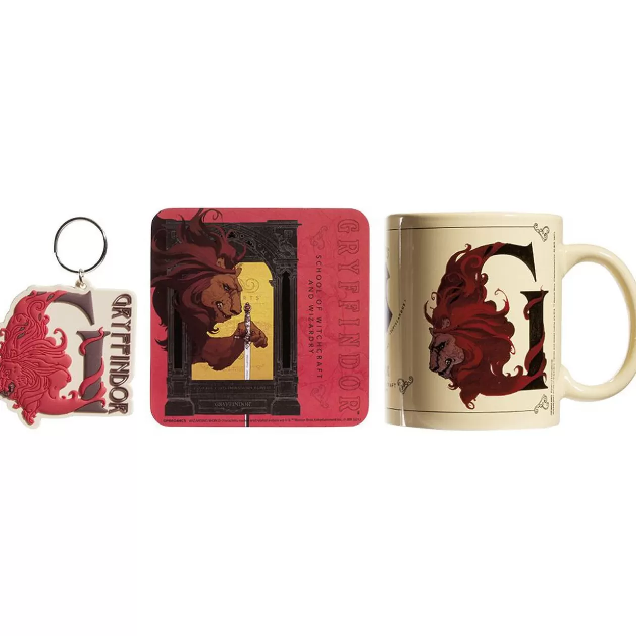 Coffret cadeau Harry Potter Gryffondor mug sous-verre porte-clé 3pcs>Gifi Clearance