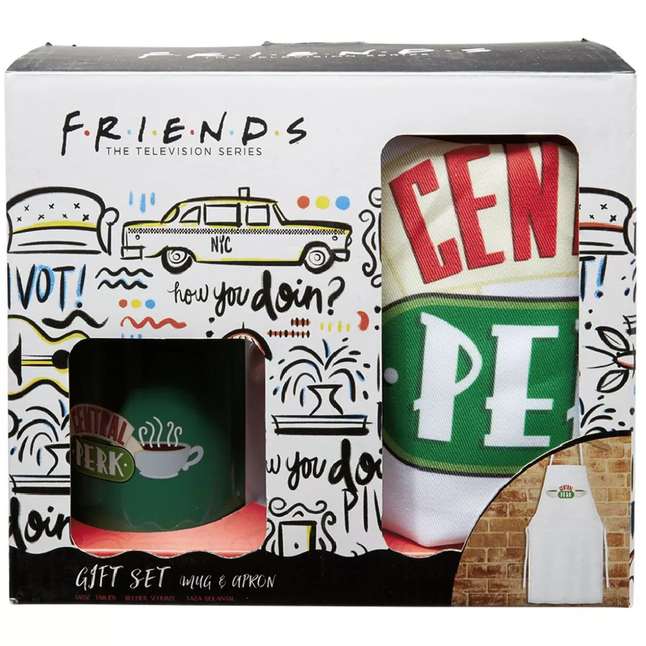 Coffret cadeau Mug et tablier Friends>Gifi Online
