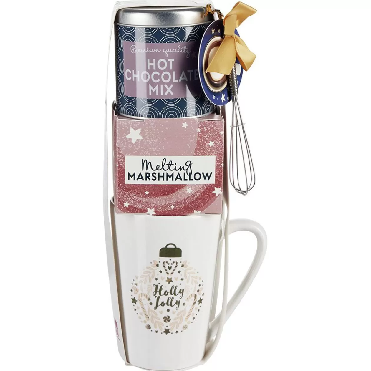 Coffret Mug XXL avec boisson et gourmandises Noël tradition>Gifi Discount