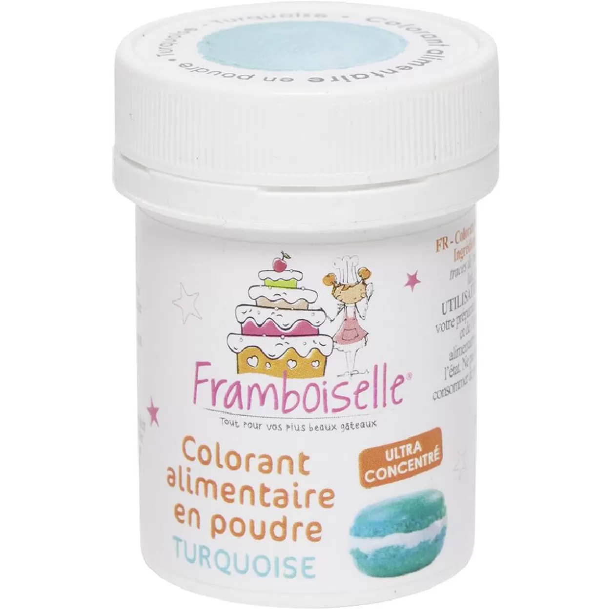 Gifi Colorant alimentaire en poudre turquoise< Préparation Culinaire