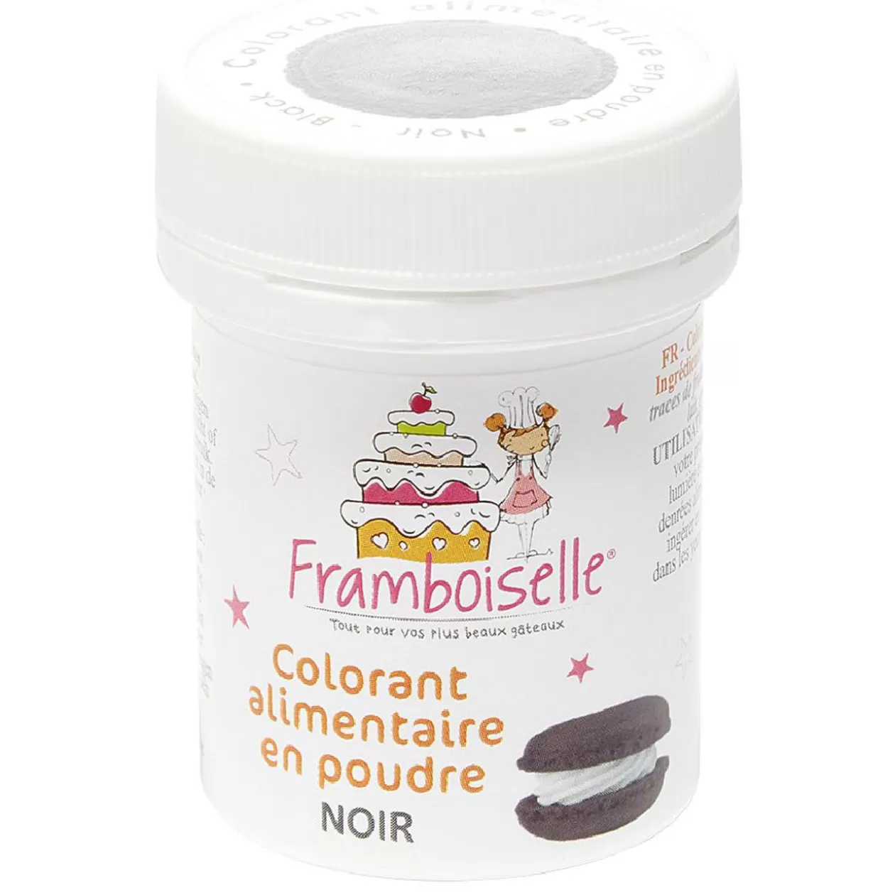 Gifi Colorant alimentaire noir en poudre Framboiselle< Préparation Culinaire