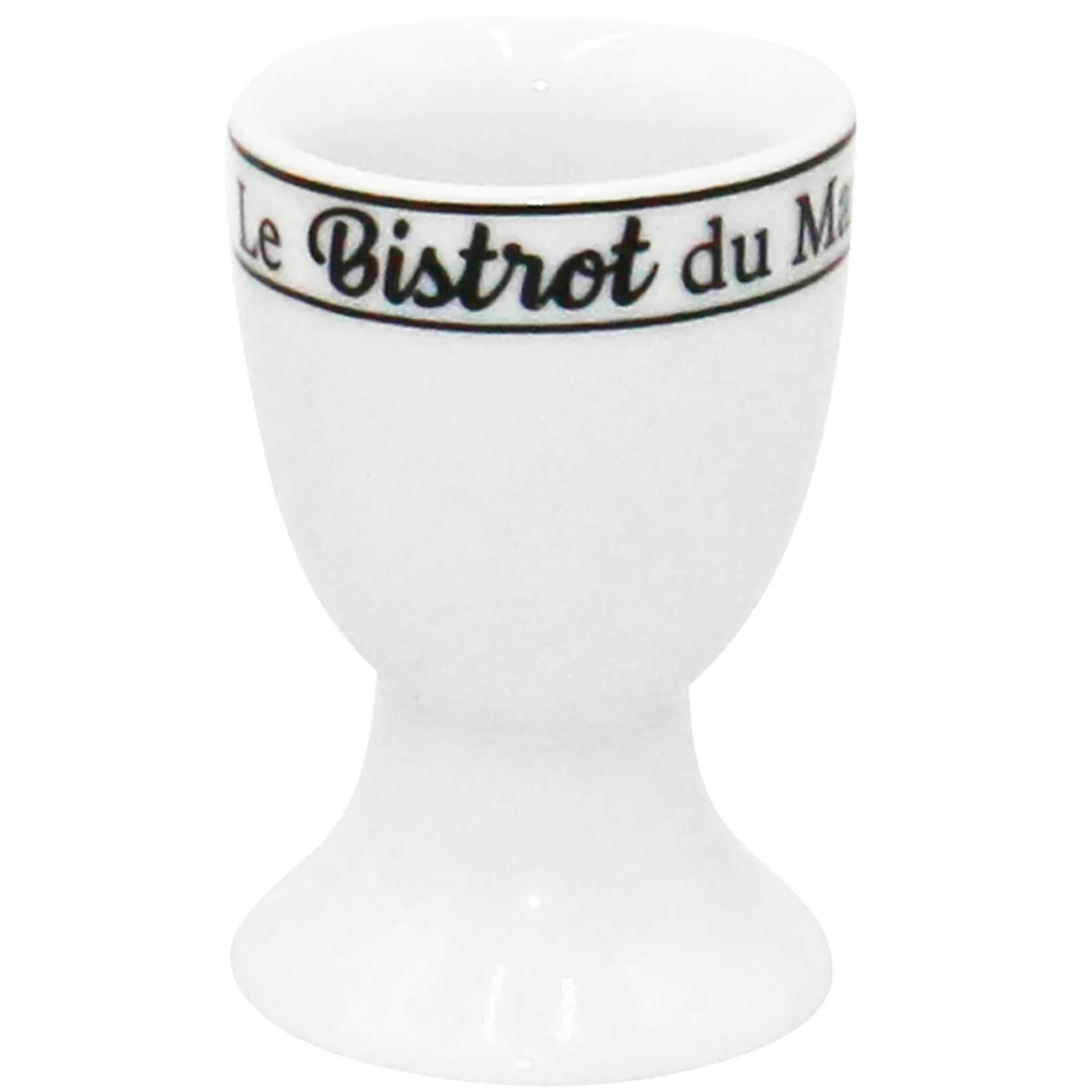 Coquetier inscription Le Bistrot du Marché noir et blanc>Gifi Discount