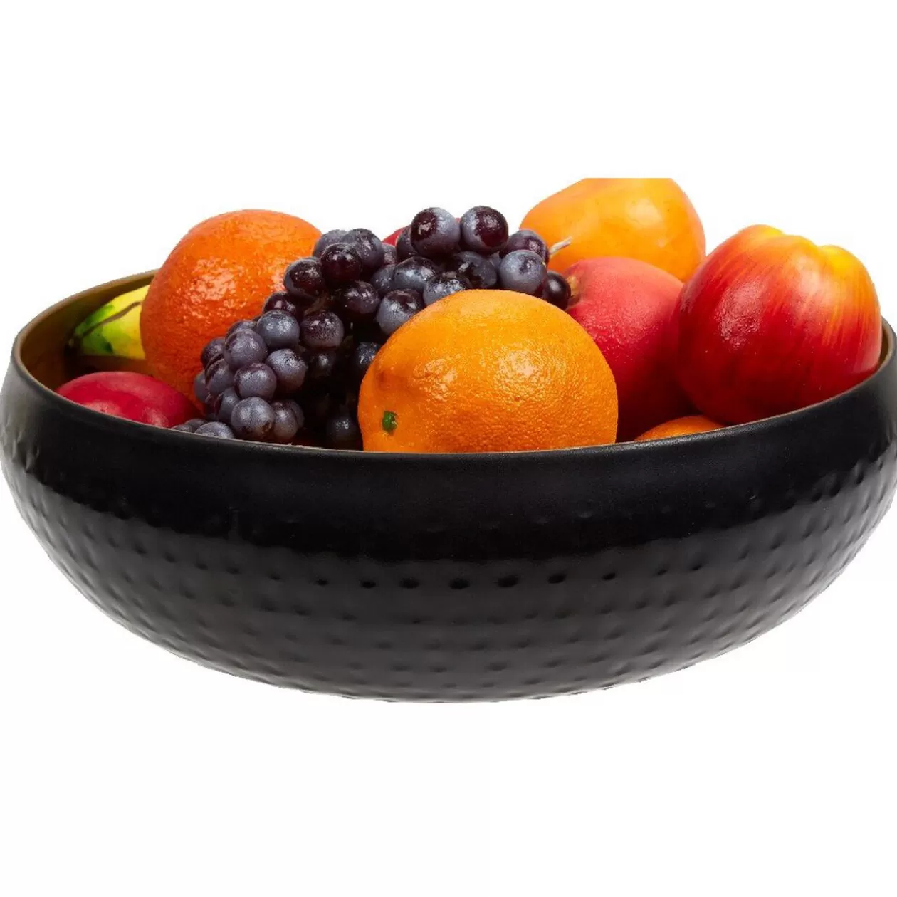 Gifi Corbeille à fruits ronde en acier noire et dorée< Conservation Alimentaire