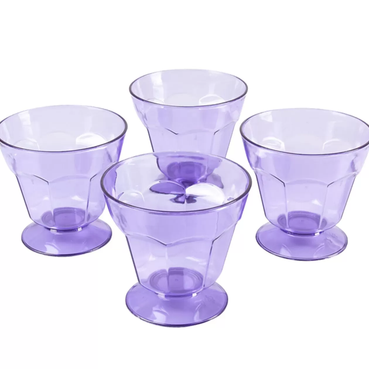 Coupe à glace plastique violette x4>Gifi Clearance