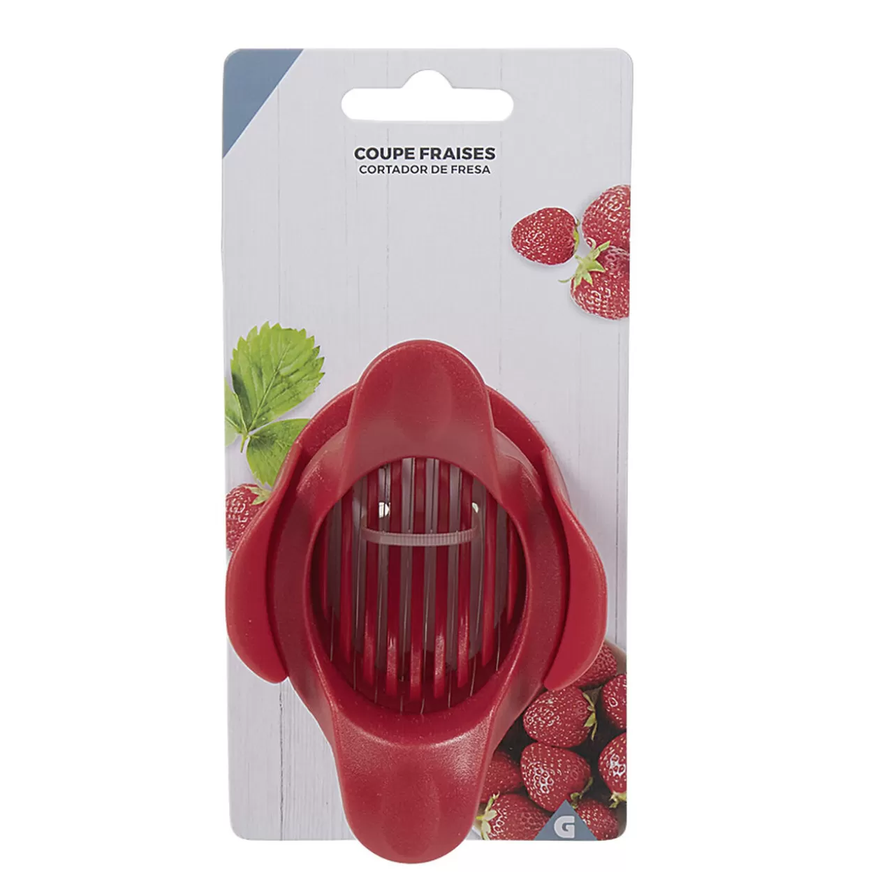 Gifi Coupe fraise lames inox acrylique rouge< Préparation Culinaire