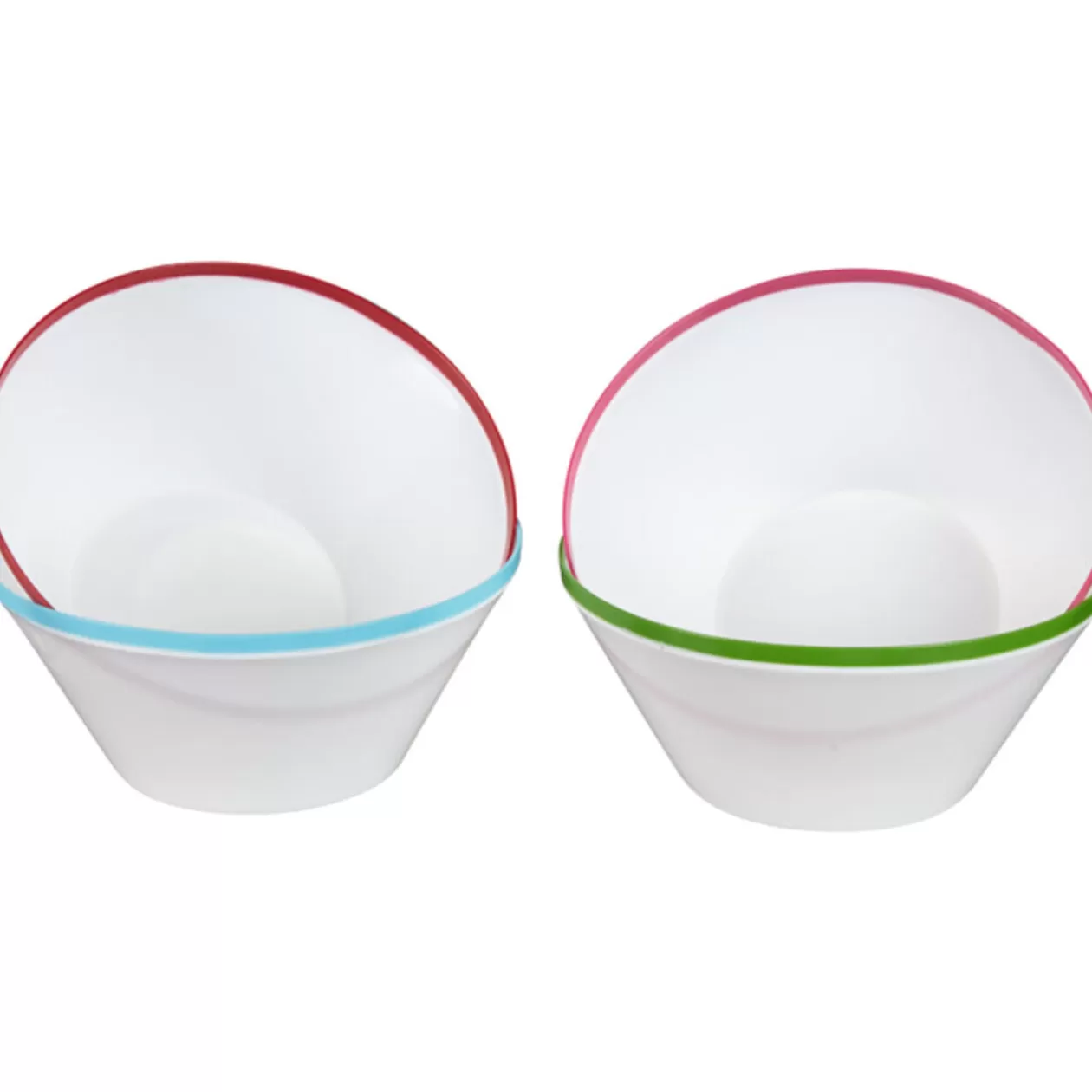 Coupelle blanc bord coloré x4>Gifi Best