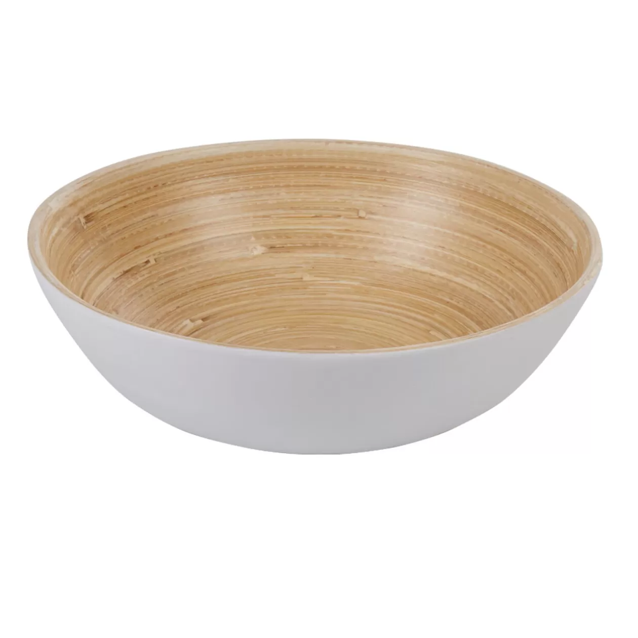 Gifi Coupelle blanche en bambou forme ronde< Vaisselle Et Accessoires De Table