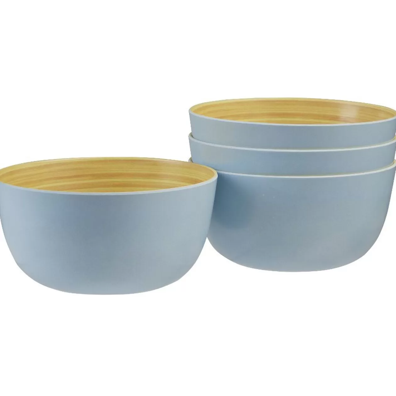 Coupelle bleu en bambou x 4>Gifi Hot