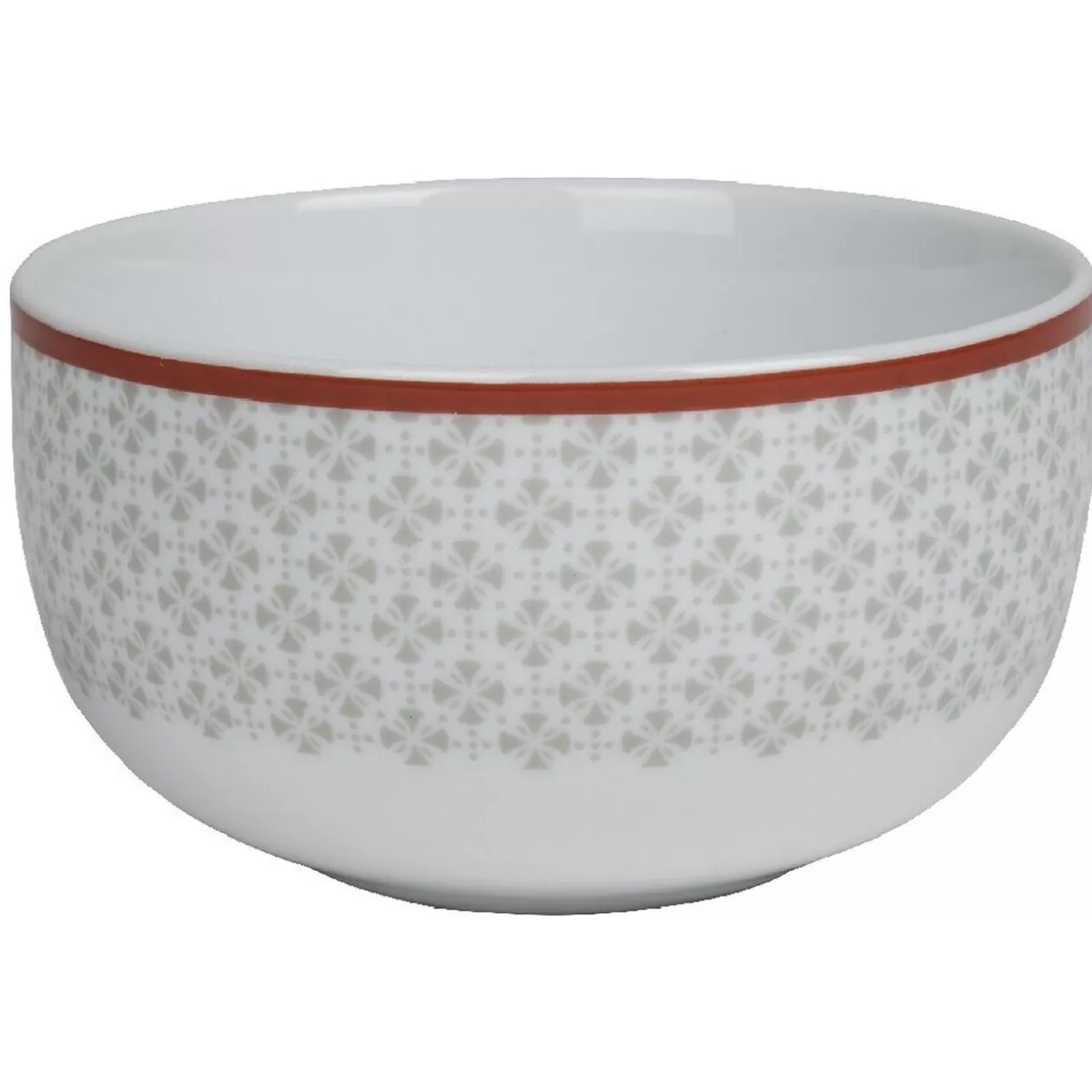 Gifi Coupelle design oreige bord orange et motifs gris x4< Vaisselle Et Accessoires De Table