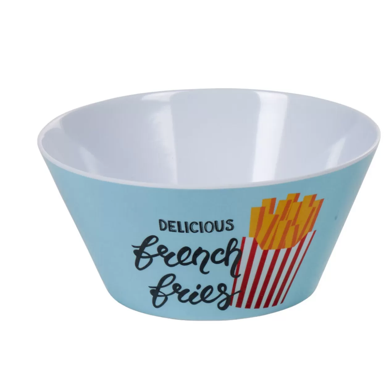 Coupelle mélaminé ronde blanche motif delicious french fries>Gifi Store