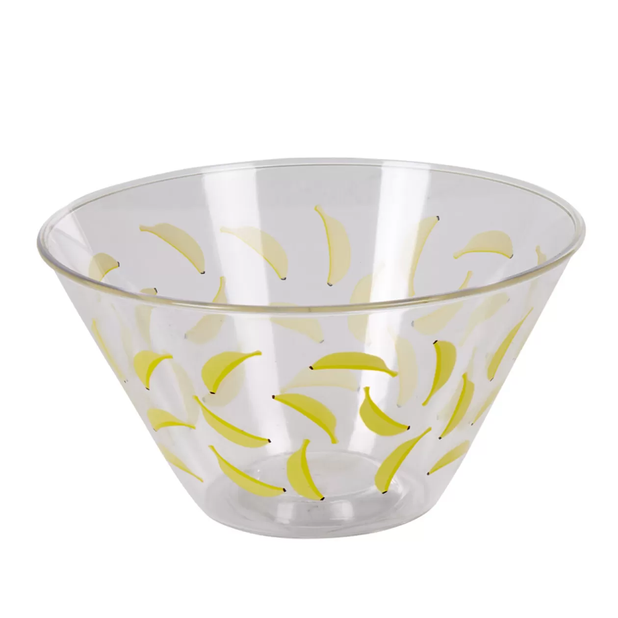 Coupelle plastique transparente décor banane>Gifi Shop