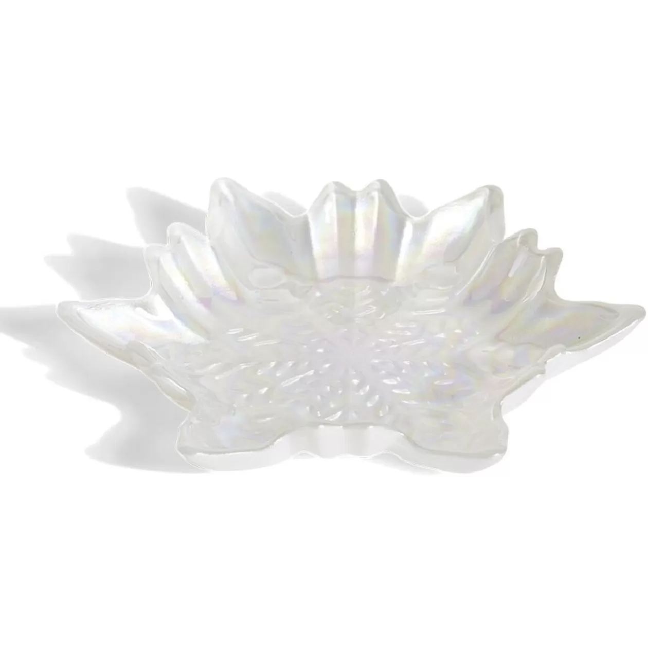Coupelle verre flocon blanc irisé>Gifi Fashion