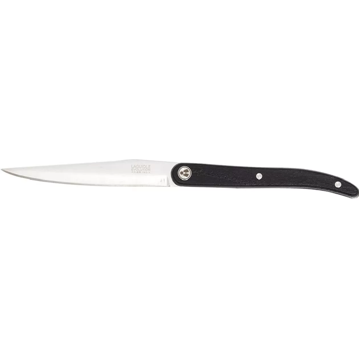 Gifi Couteau à steak inox Laguiole noir ou naturel< Préparation Culinaire