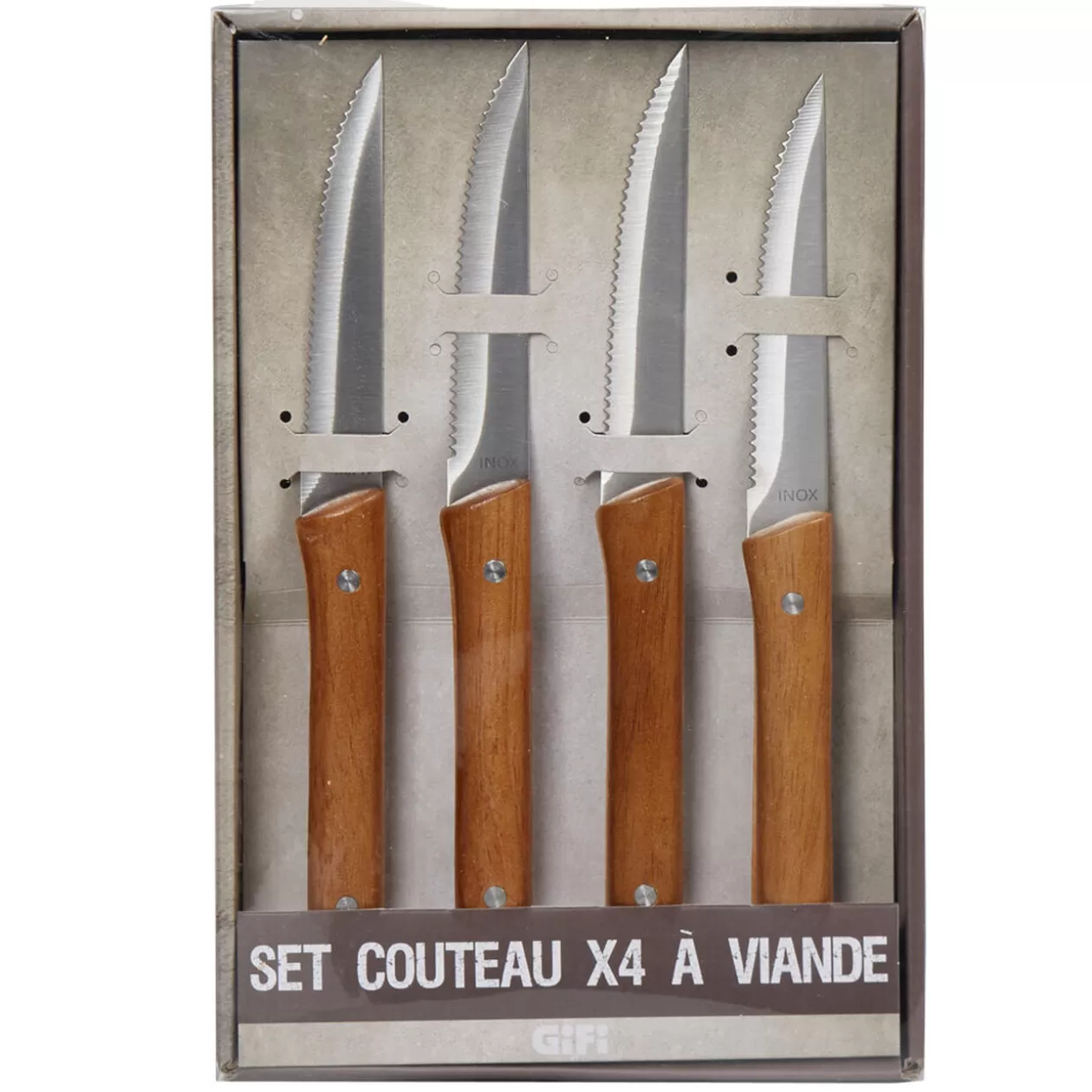 Gifi Couteau à viande x4< Préparation Culinaire