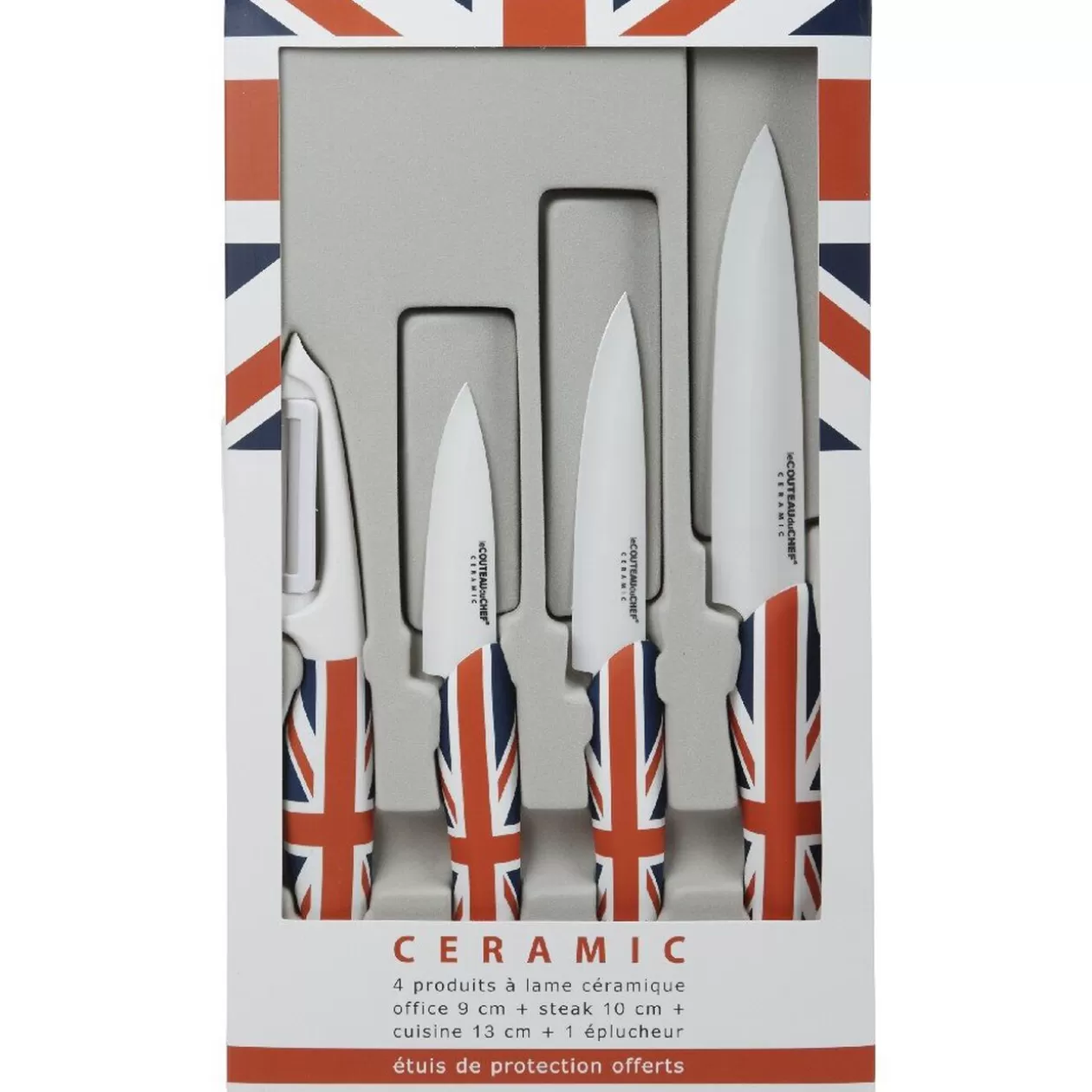 Gifi Couteau céramique manche London x 3 et éplucheur< Préparation Culinaire