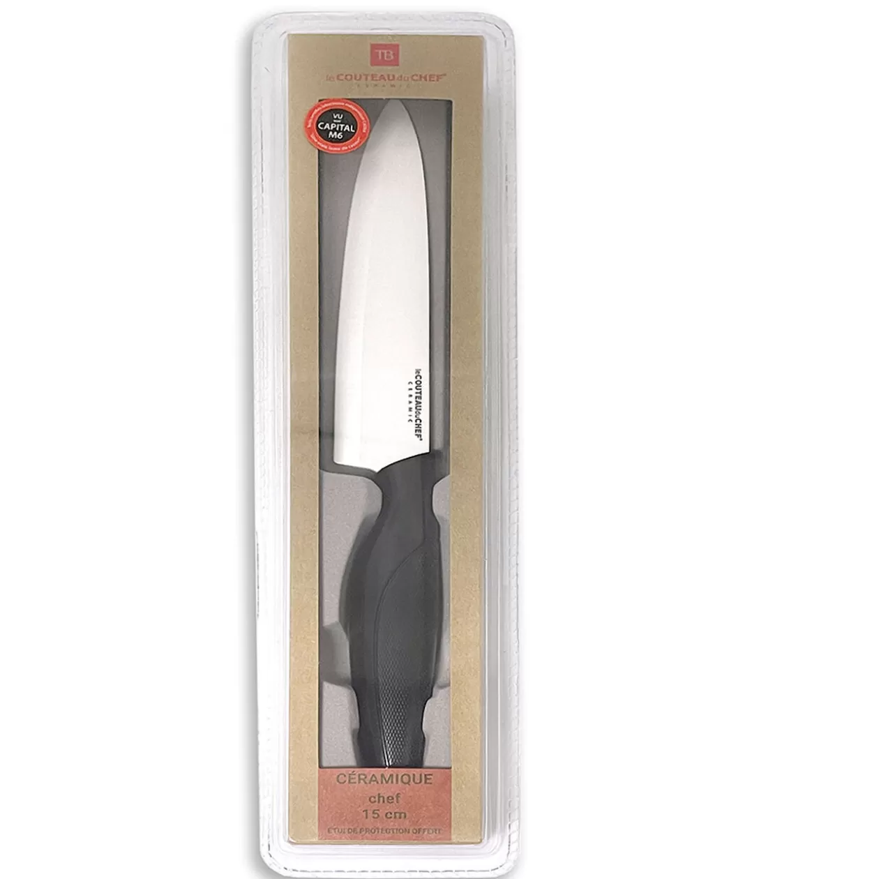 Gifi Couteau de chef lame céramique 15,5 cm< Préparation Culinaire