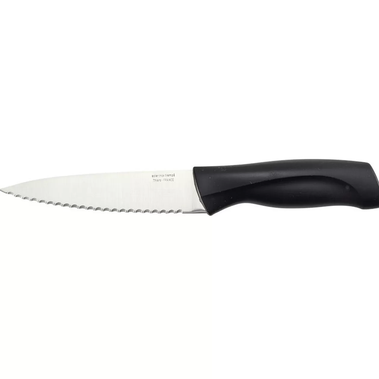 Gifi Couteau de cuisine en inox avec manche noir< Préparation Culinaire