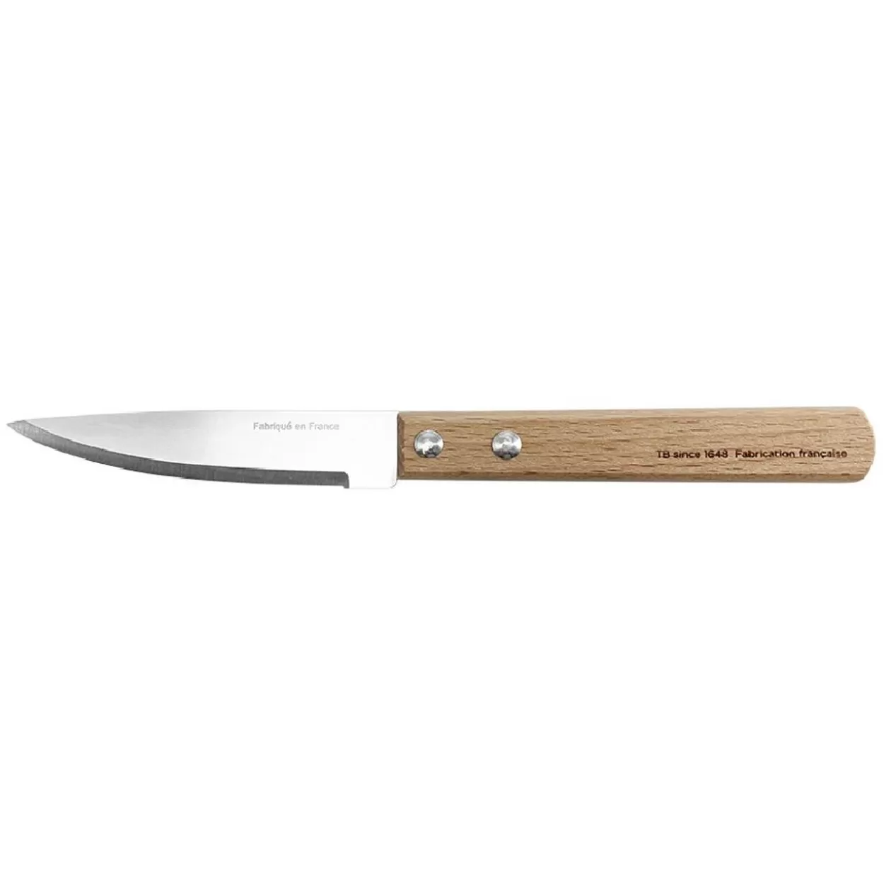 Couteau d'office bois et métal beige>Gifi Best