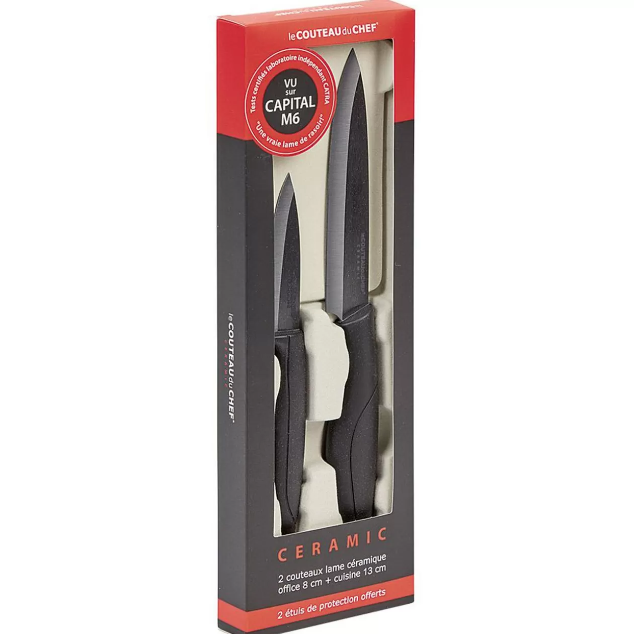 Gifi Couteau d'office et cuisine lame céramique x2< Préparation Culinaire