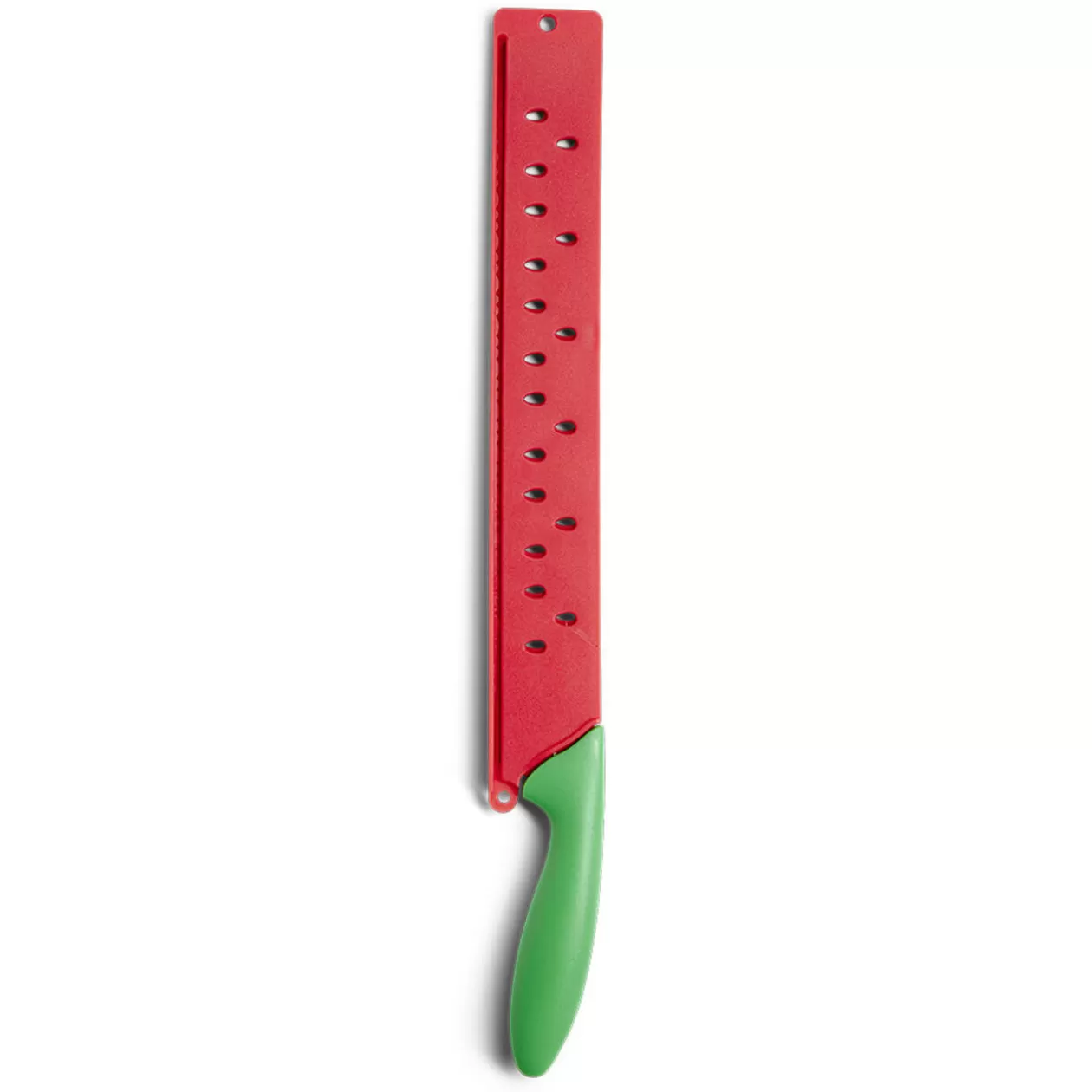 Gifi Couteau pour pastèque métal rouge et ABS vert L43,5x5x2,5cm< Préparation Culinaire