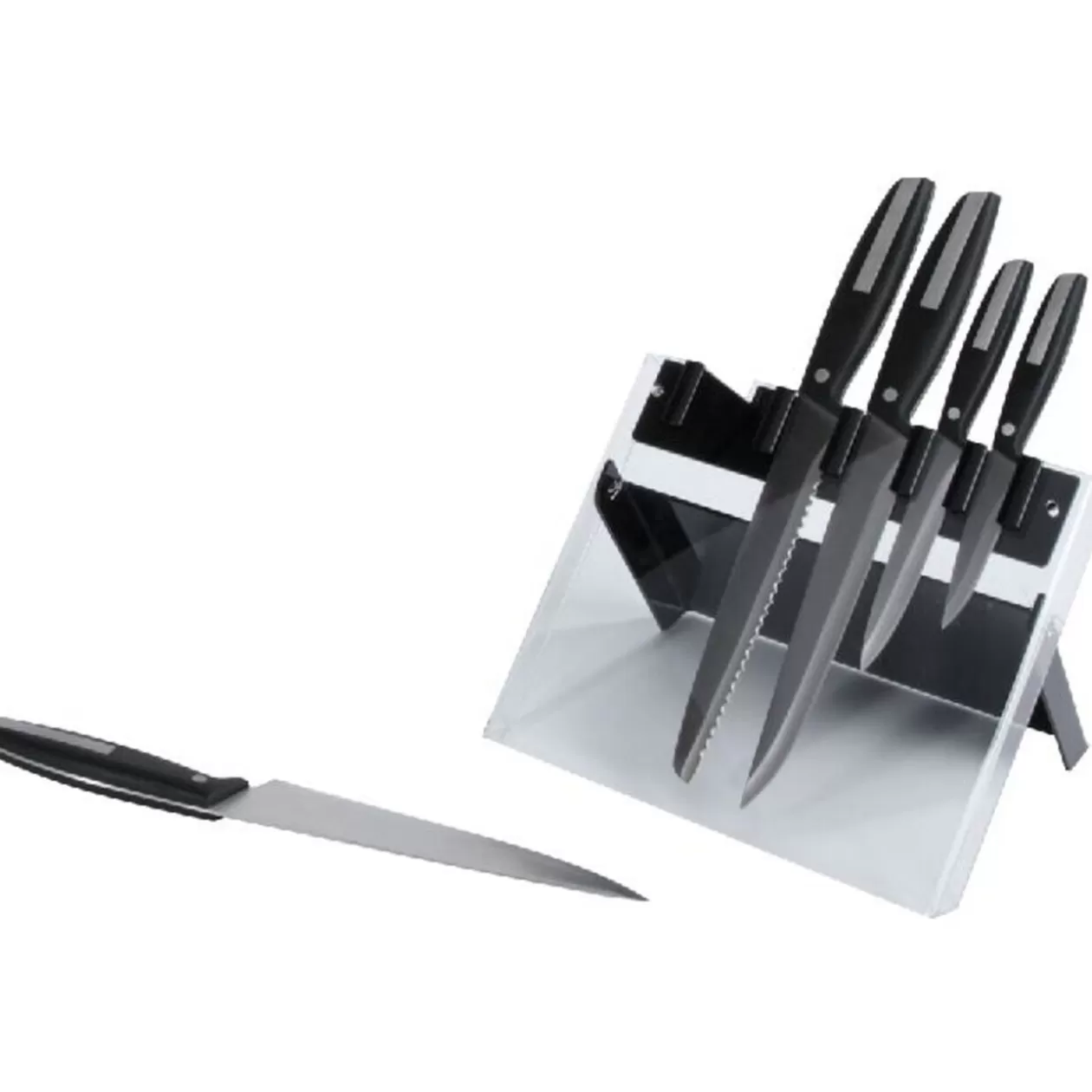 Gifi Couteau x5 et support< Préparation Culinaire