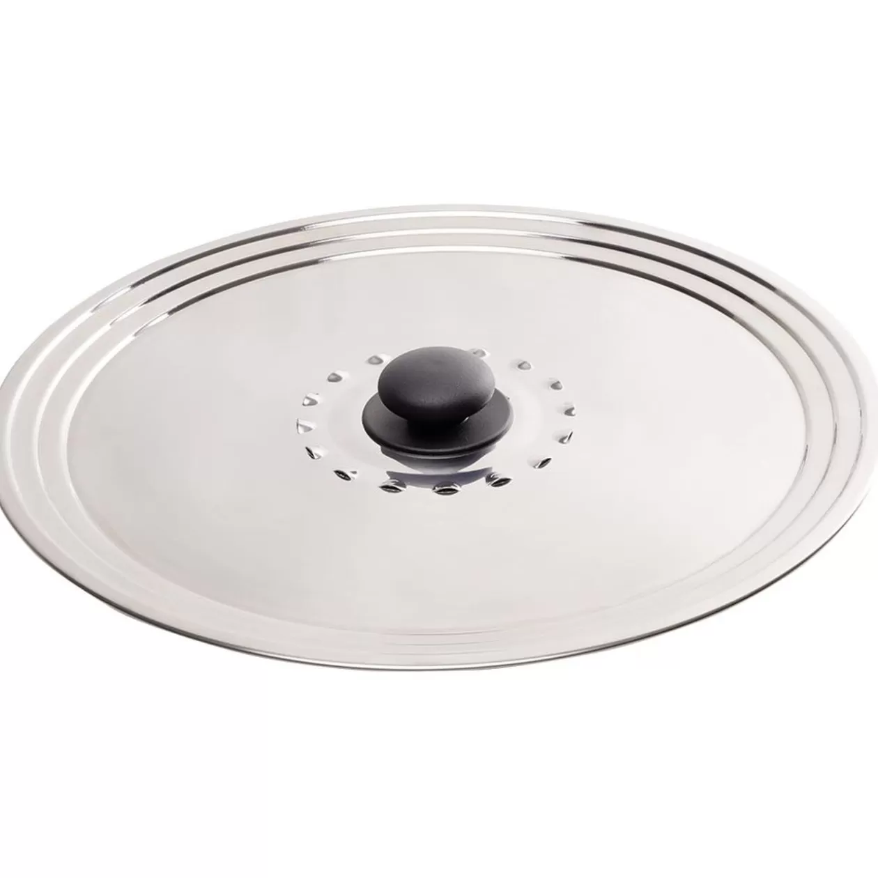 Gifi Couvercle anti éclaboussures en inox Ø32 cm< Cuisson
