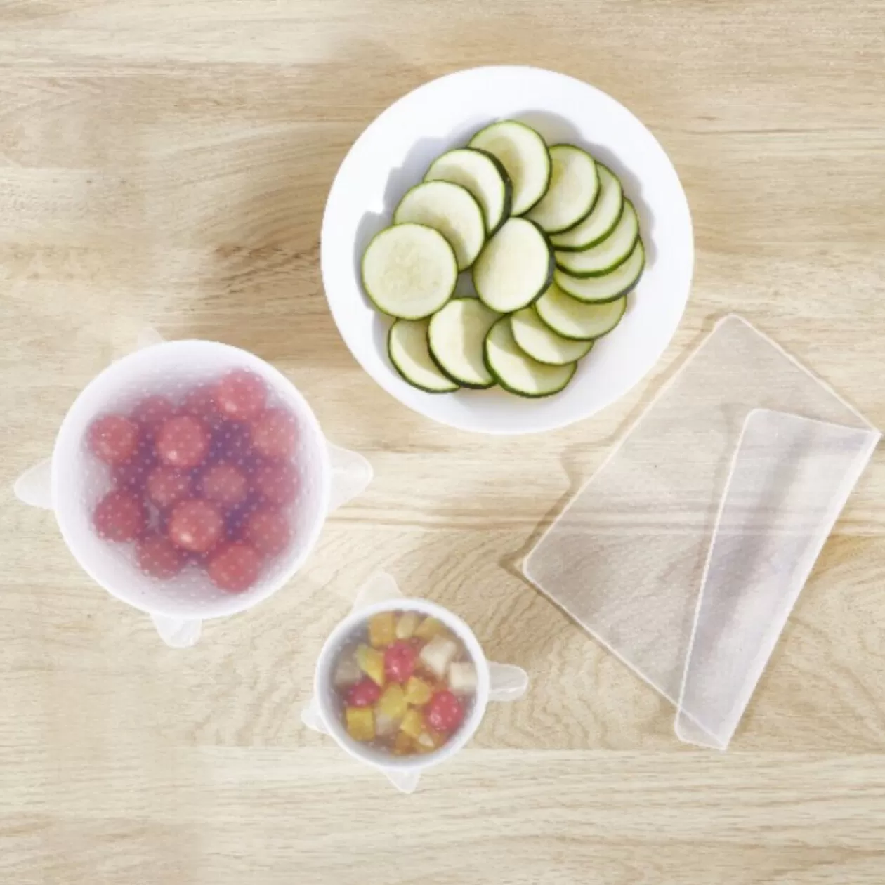 Gifi Couvercle extensible en silicone transparent x3< Cuisson