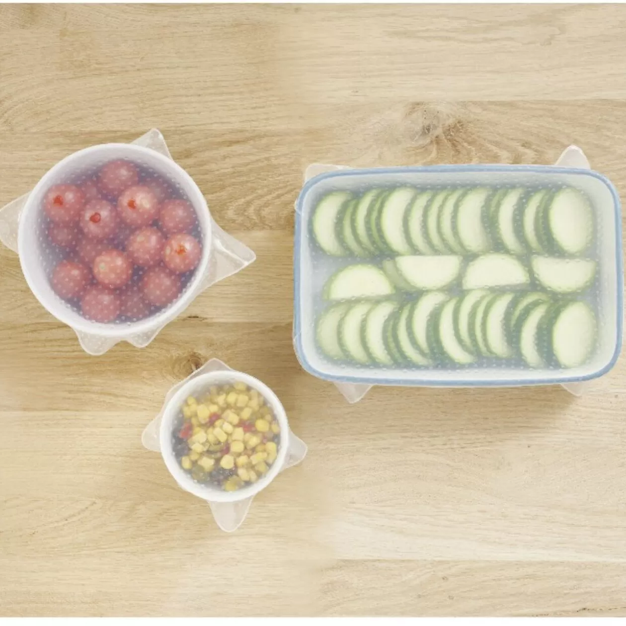 Gifi Couvercle extensible en silicone transparent x3< Cuisson