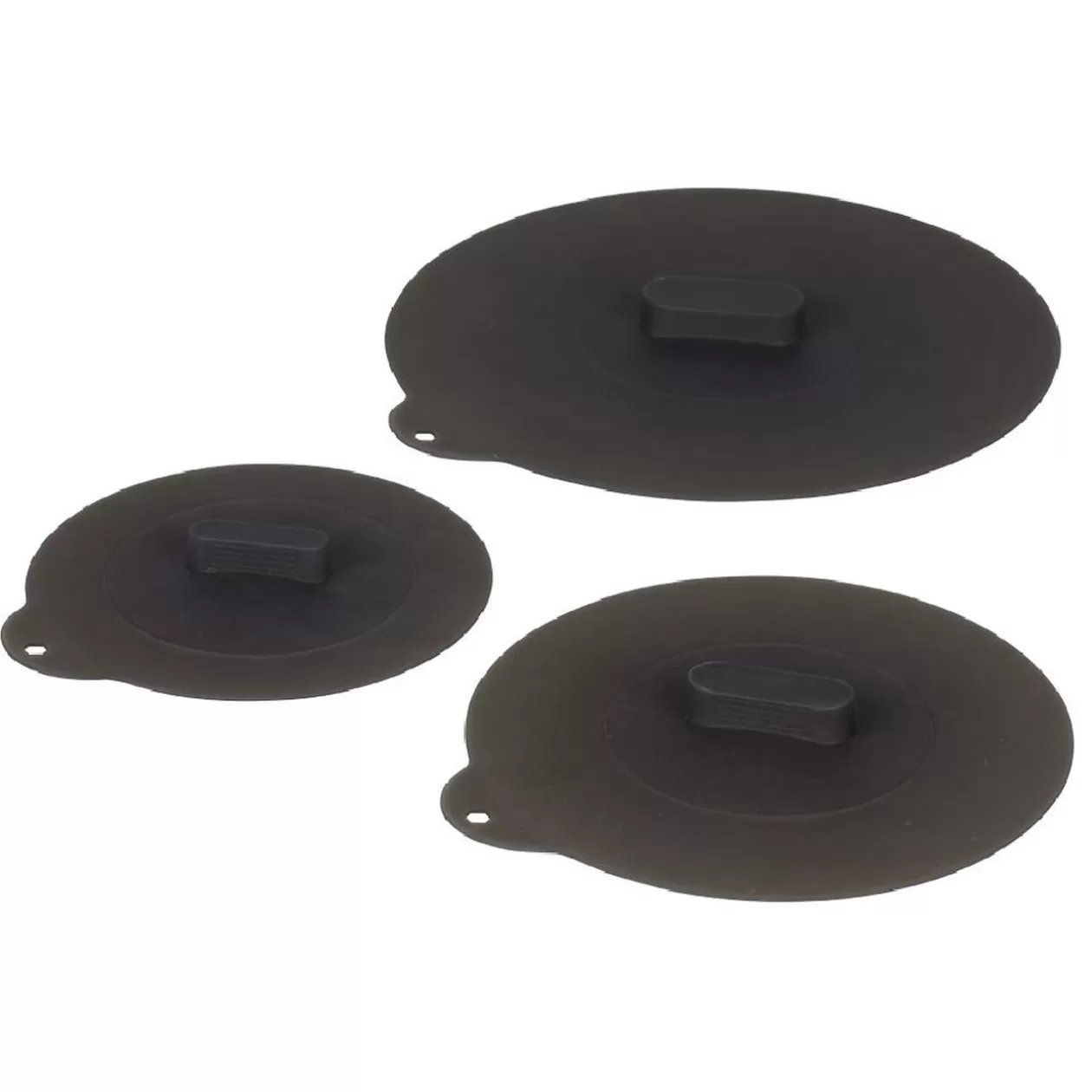 Gifi Couvercle rond en silicone gris x3< Cuisson