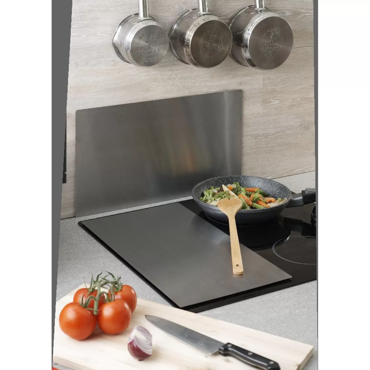 Gifi Crédence inox dim. 48.5x27 cm - Lot de 2< Cuisson