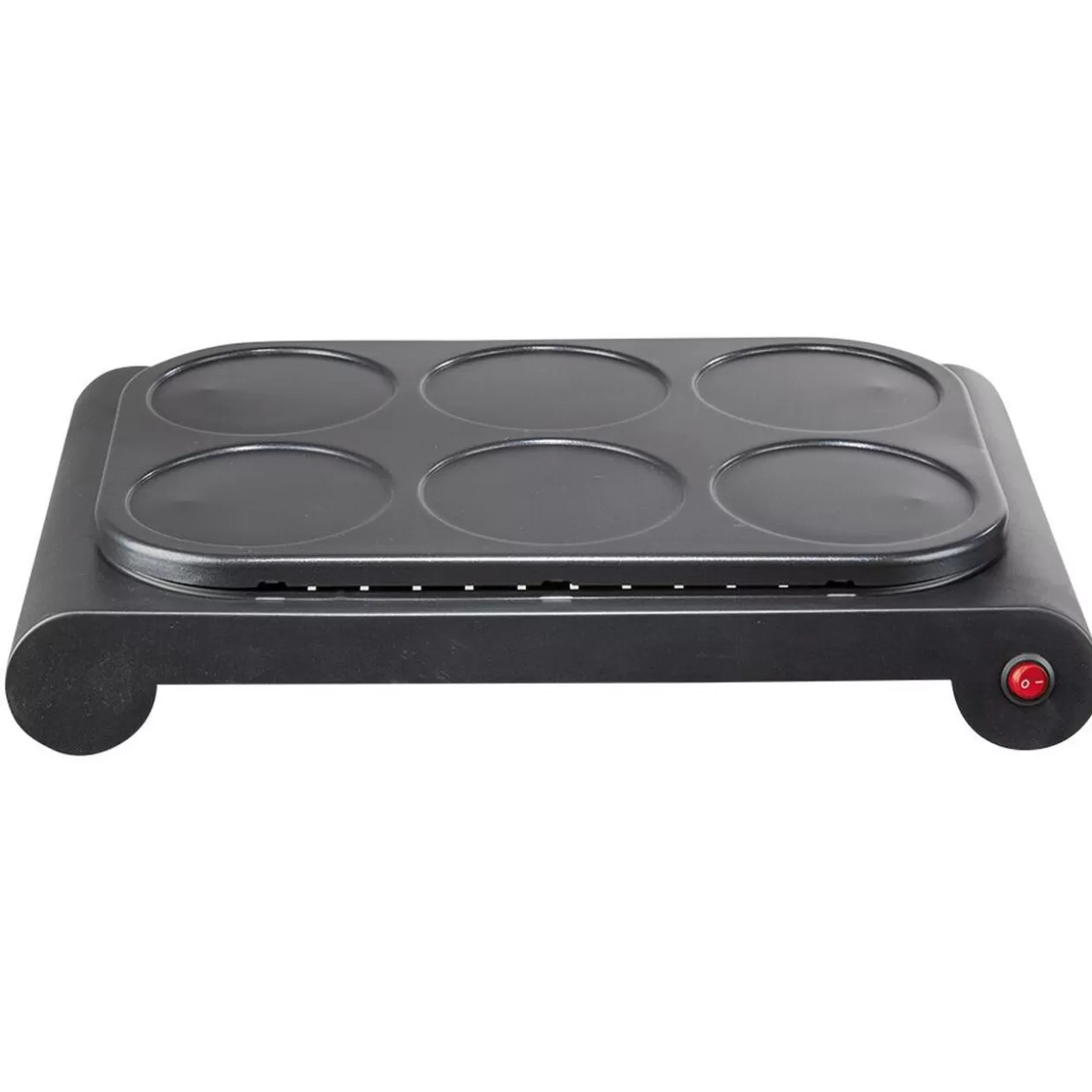 Gifi Crêpière 6 personnes aluminium noir 1000W< Petit Électroménager