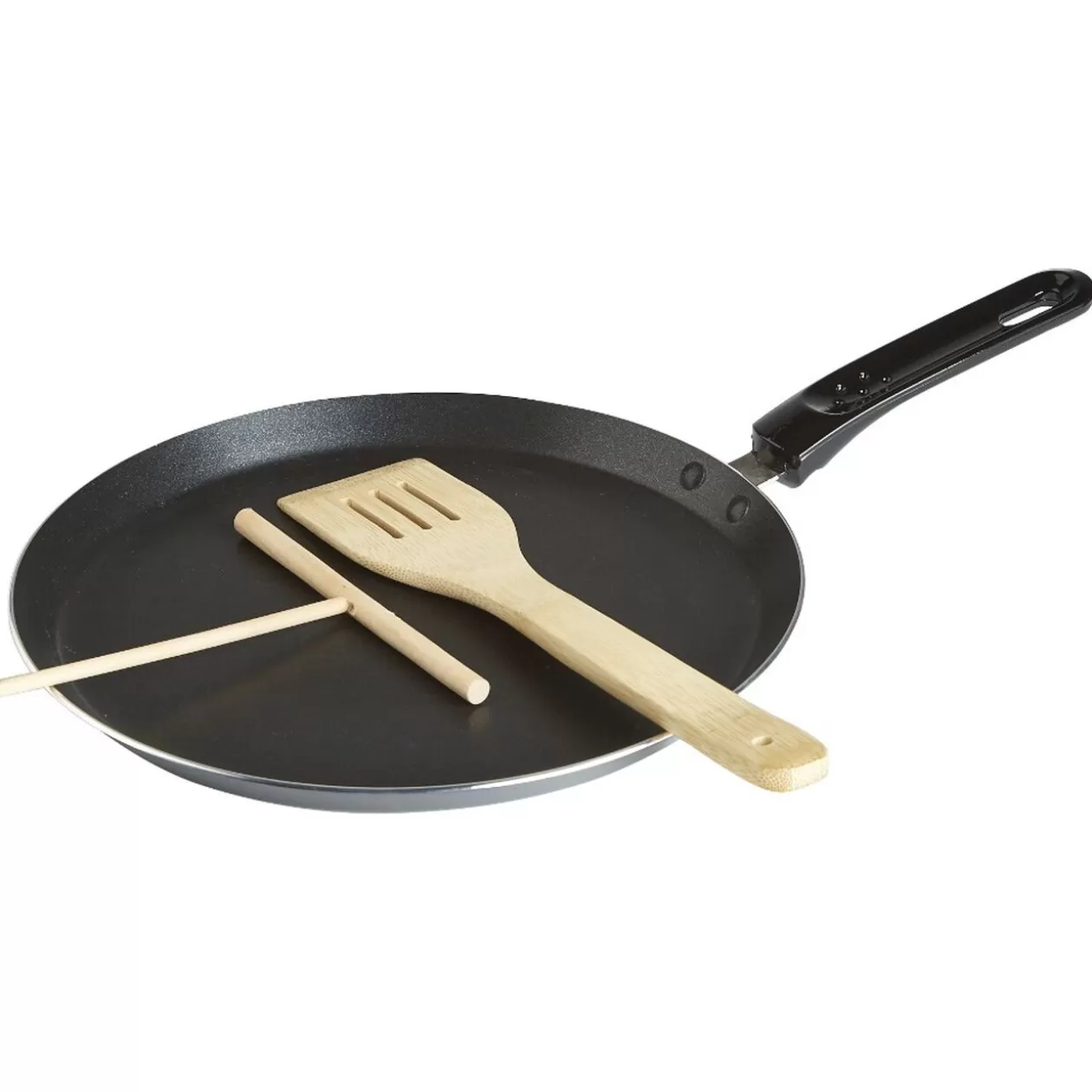 Gifi Crêpière grise et noire avec ustensiles< Cuisson