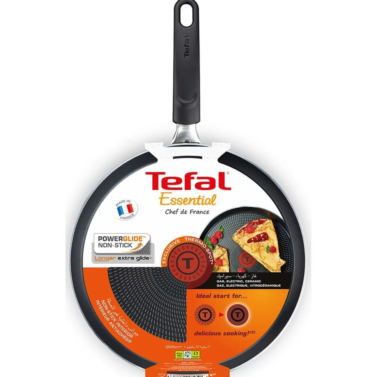 Gifi Crêpière Tefal Essential Chef de France ø 25,5 cm< Cuisson